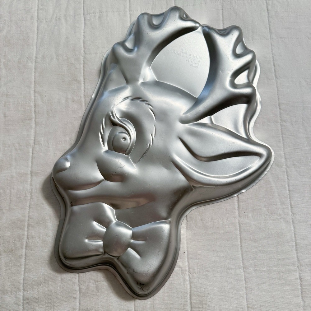 1988 Christmas Wilton Rudolph Reindeer Cake Pan Mold 2105-1224